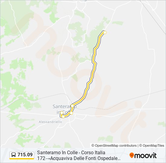 715.09 bus Line Map