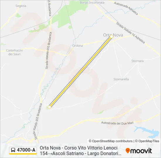 47000-A Bus Line Map