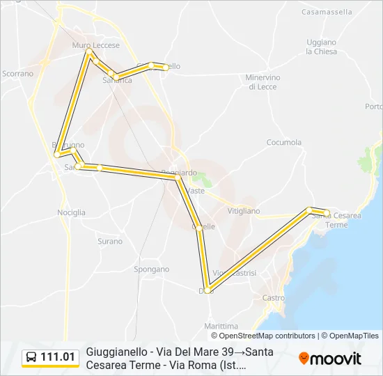 111.01 Bus Line Map