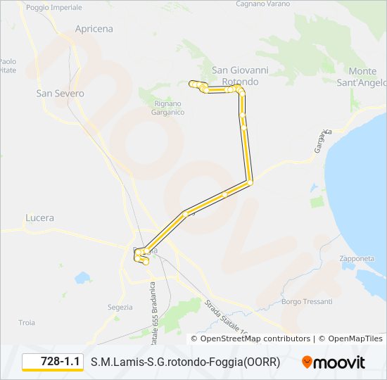 728-1.1 bus Line Map