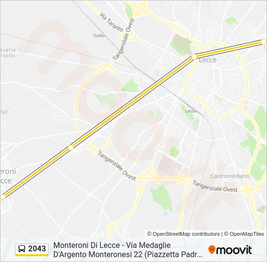 2043 Bus Line Map