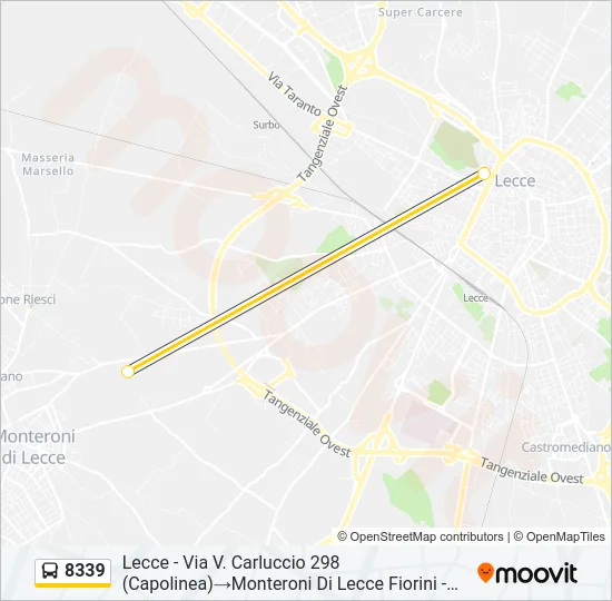 8339 Bus Line Map