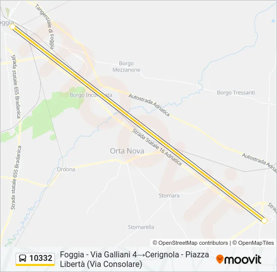 10332 Bus Line Map