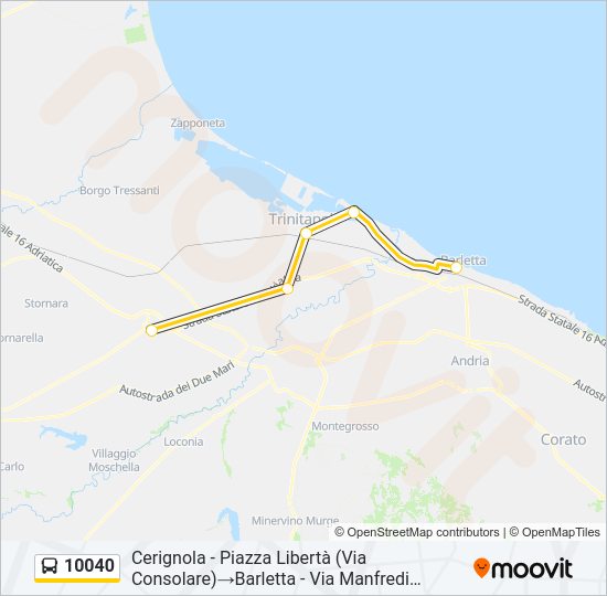 10040 Bus Line Map