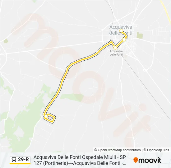 29-R Bus Line Map