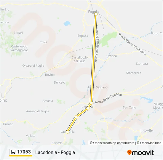 17053 Bus Line Map
