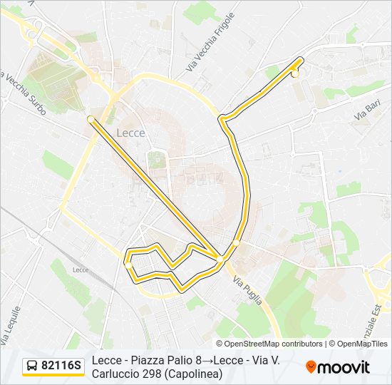 82116S Bus Line Map