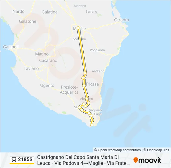 2185S Bus Line Map