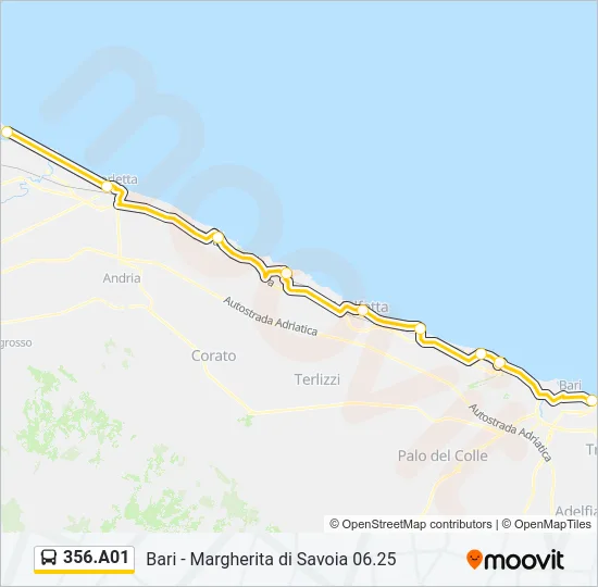 356.A01 Bus Line Map