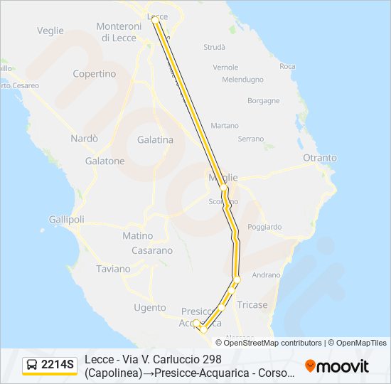 2214S bus Line Map