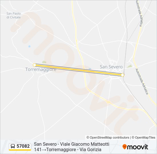 57082 Bus Line Map