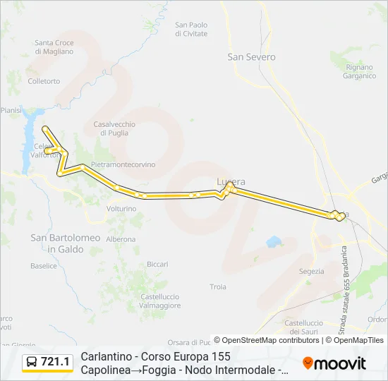 721.1 Bus Line Map