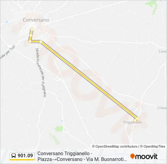 901.09 Bus Line Map