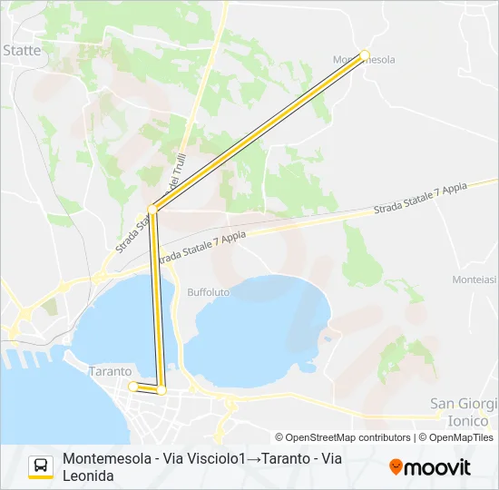 Percorso linea bus 26.1819A