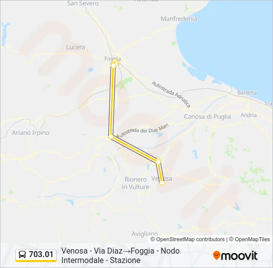 703.01 Bus Line Map