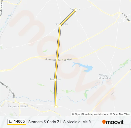 14005 Bus Line Map