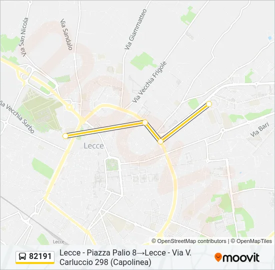 82191 Bus Line Map