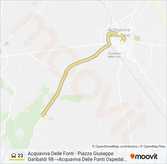 23 Bus Line Map