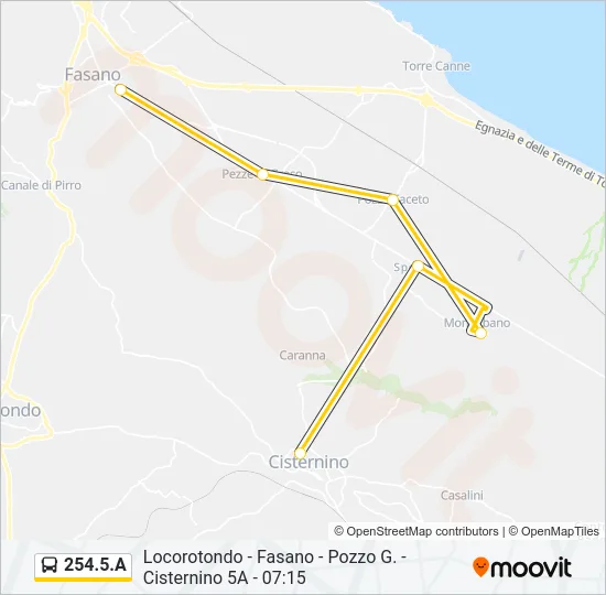 254.5.A Bus Line Map