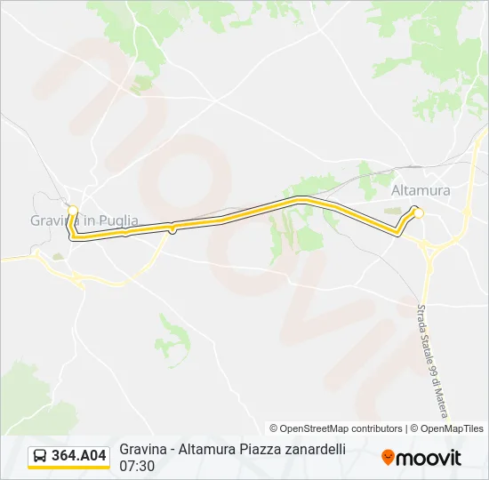 364.A04 Bus Line Map