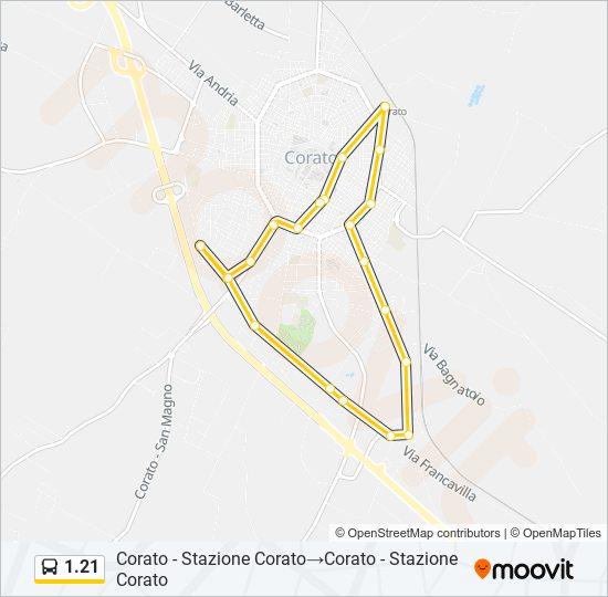 1.21 bus Line Map