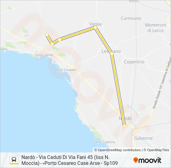 2108S - 1 Bus Line Map