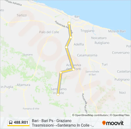 488.R01 Bus Line Map