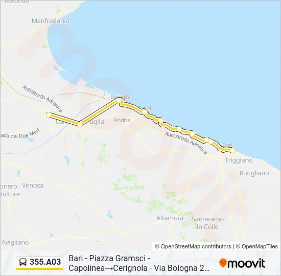 355.A03 Bus Line Map