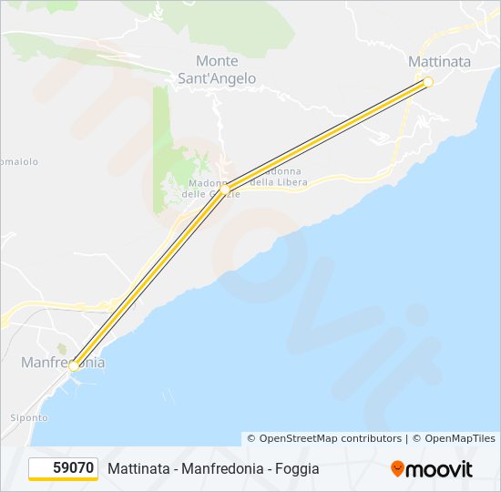 59070 Route Schedules Stops Maps Mattinata Via San Michele