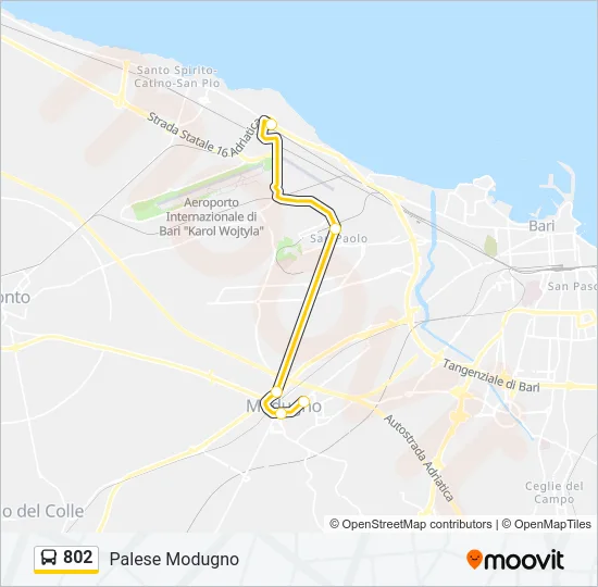 802 Bus Line Map