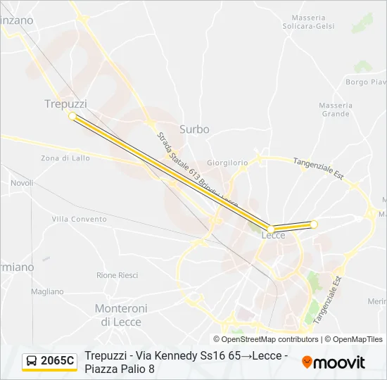 2065C Bus Line Map