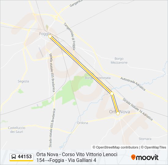 44153 Bus Line Map