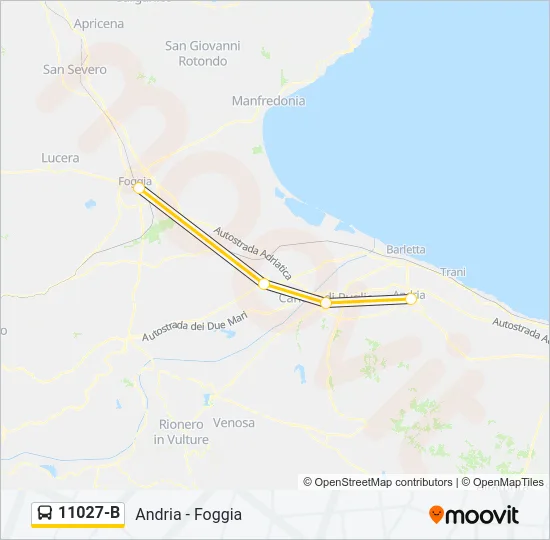11027-B Bus Line Map