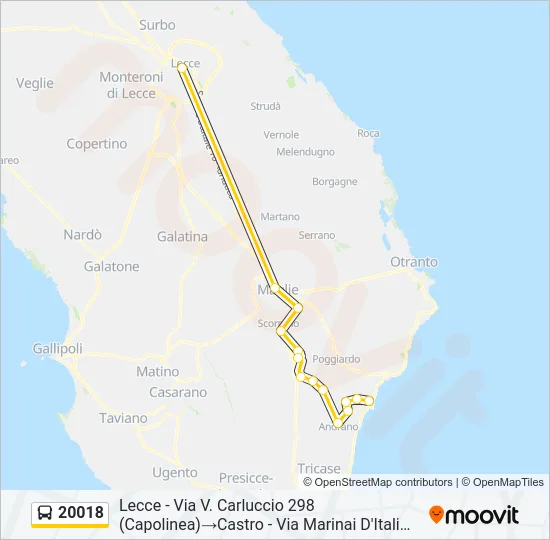 20018 Bus Line Map