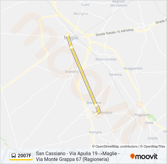 2007F Bus Line Map