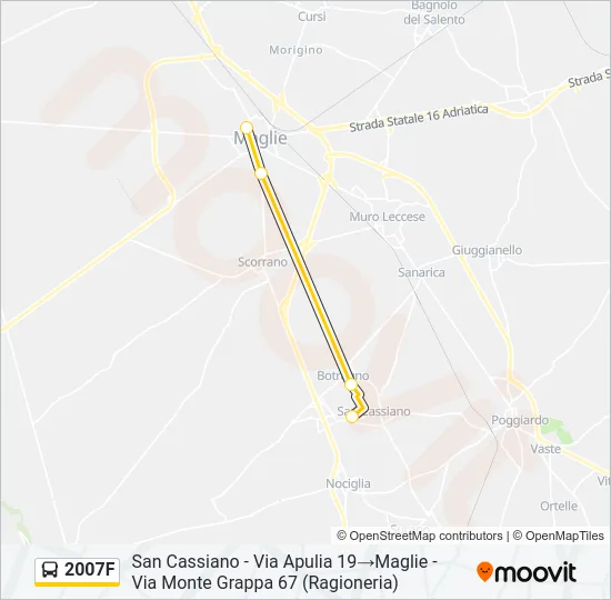 2007F Bus Line Map
