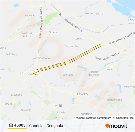 45003 Bus Line Map