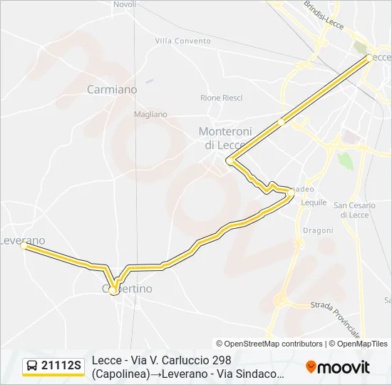 21112S Bus Line Map
