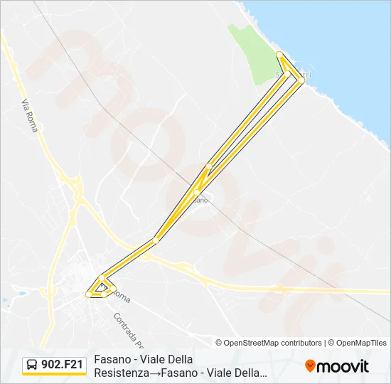 902.F21 Bus Line Map