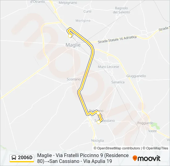 2006D Bus Line Map
