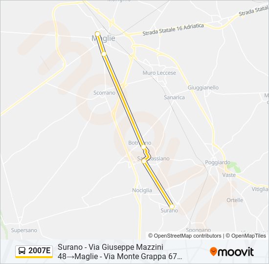 2007E bus Line Map