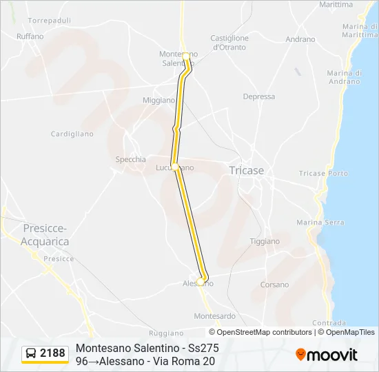 2188 Bus Line Map