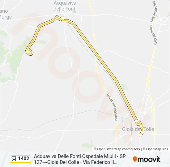 1402 Bus Line Map