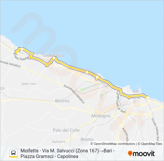 355.R105 Bus Line Map