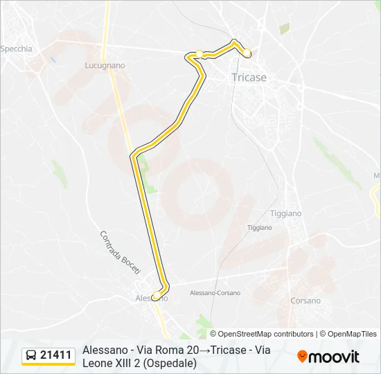 21411 Bus Line Map