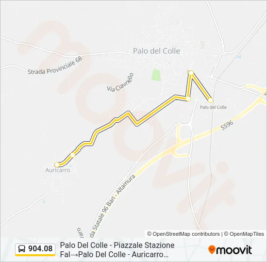 904.08 Bus Line Map