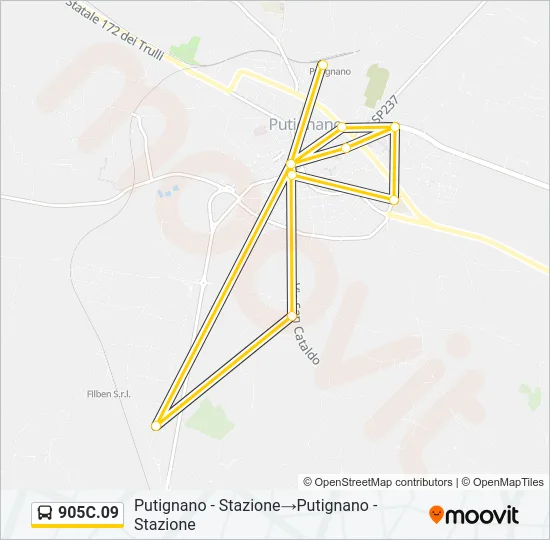 905C.09 Bus Line Map