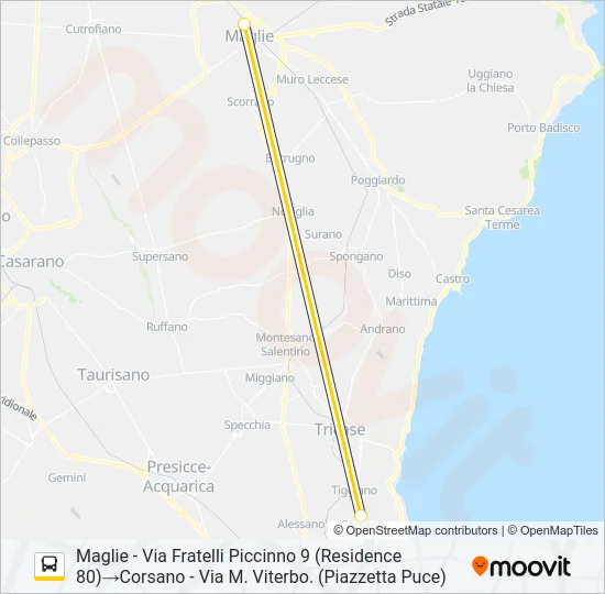20110C - 2 Bus Line Map