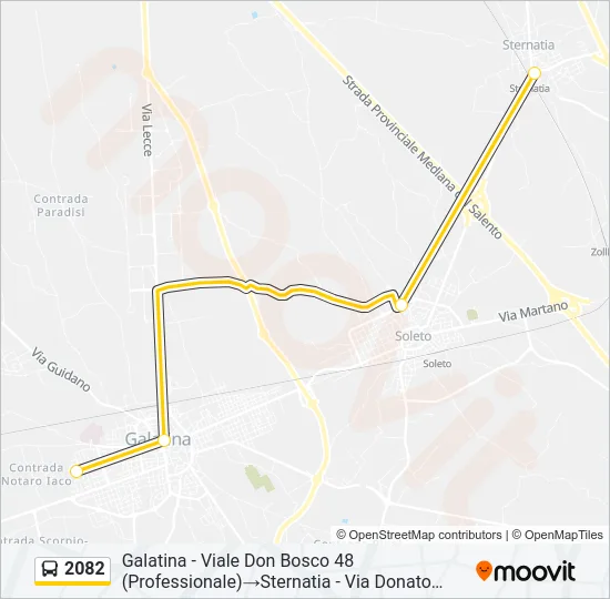 2082 Bus Line Map