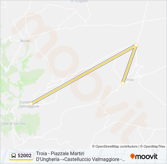 52002 Bus Line Map